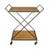 wood and metal bar cart rolling metal and wood bar cart by the gerson company carts gifts wood and metal bar cart rolling metal and wood bar cart by the gerson company carts gifts